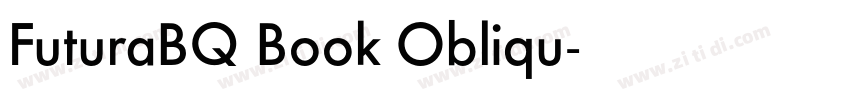 FuturaBQ Book Obliqu字体转换